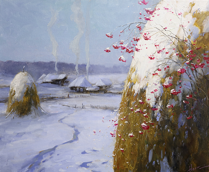 Зима в деревне