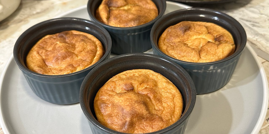 Вкусное творожно-фруктовое суфле на завтрак, рецепт