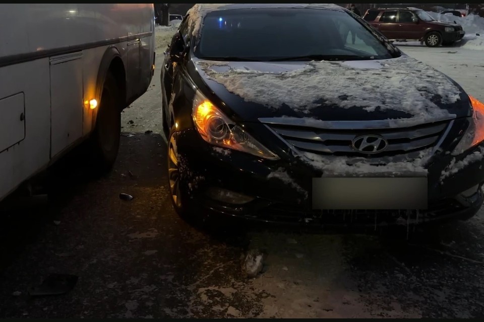    Место аварии. Скриншот видео Госавтоинспекции