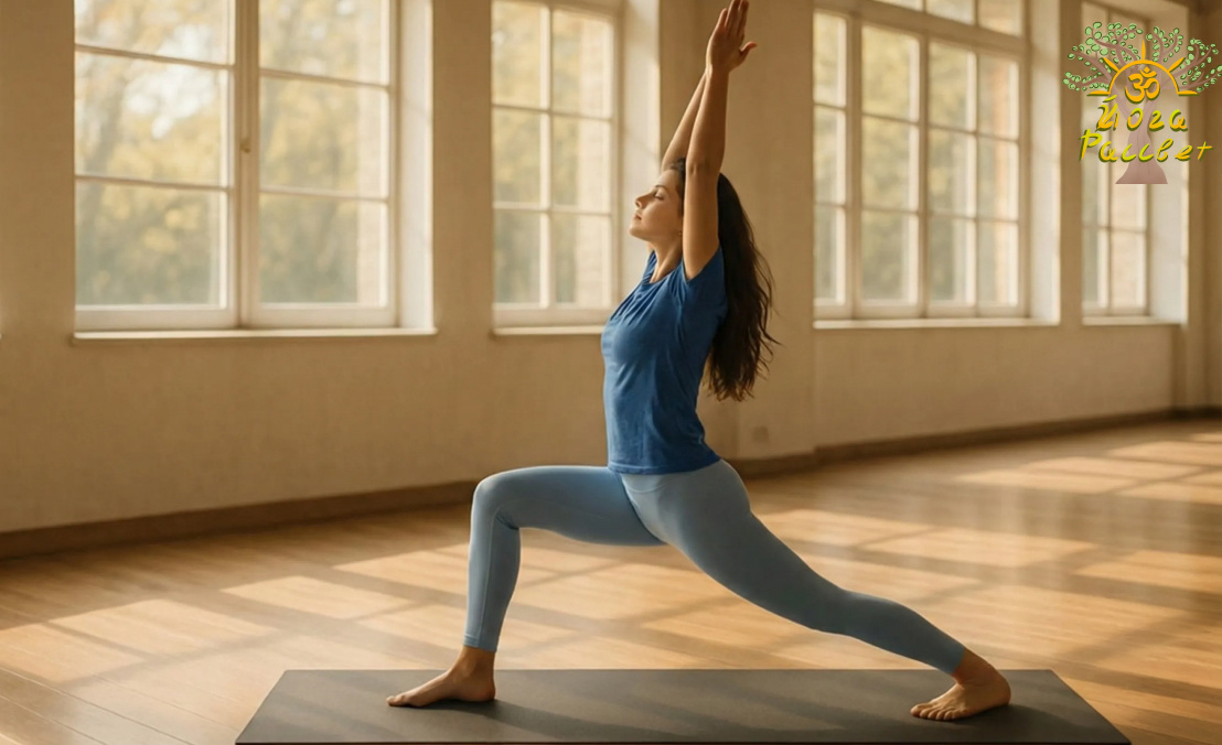 Вирабхадрасана I — поза воина I (мягкая версия)