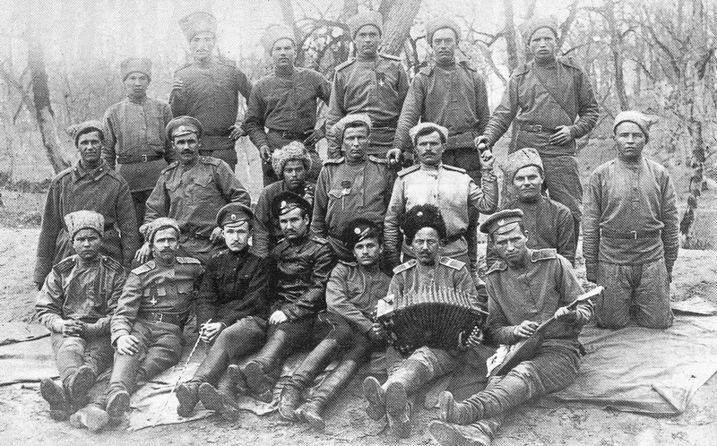 Русские бойцы, 1917 год. 