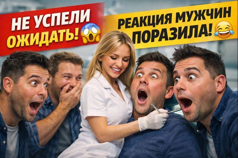 Такого у стоматолога они не ожидали! Реакция — бесценна