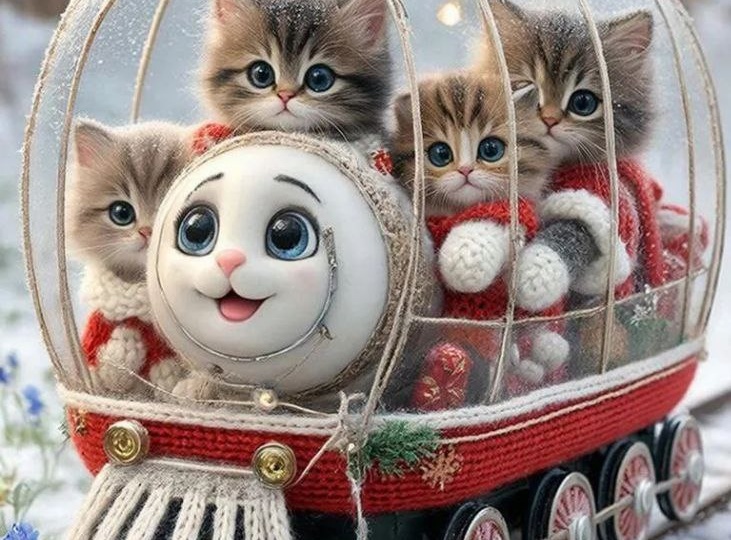 К вам едем новогодний паровозик с подарками