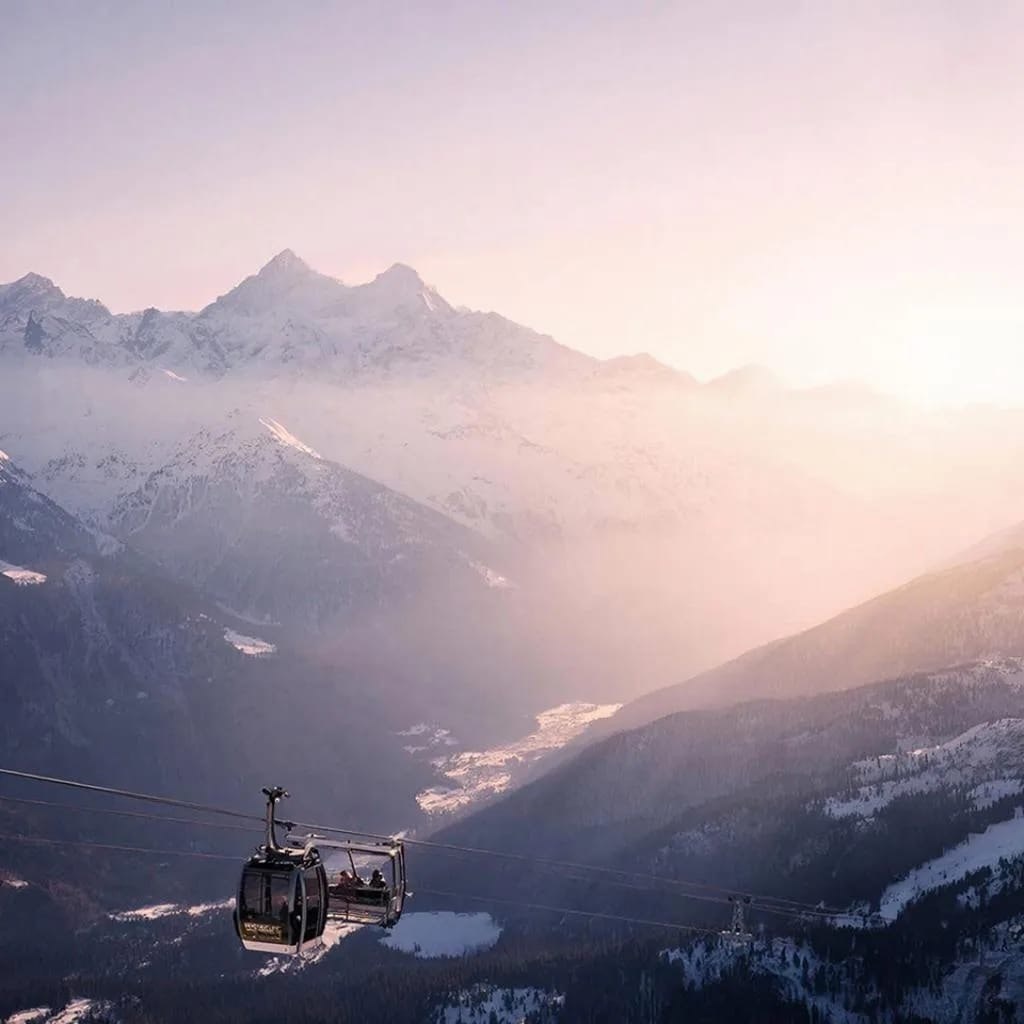 подъем на канатной дороге «Роза Хутор»