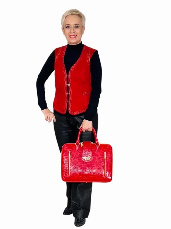 Кожаная сумка "Одри-15". Ателье Ирины Берзиной.