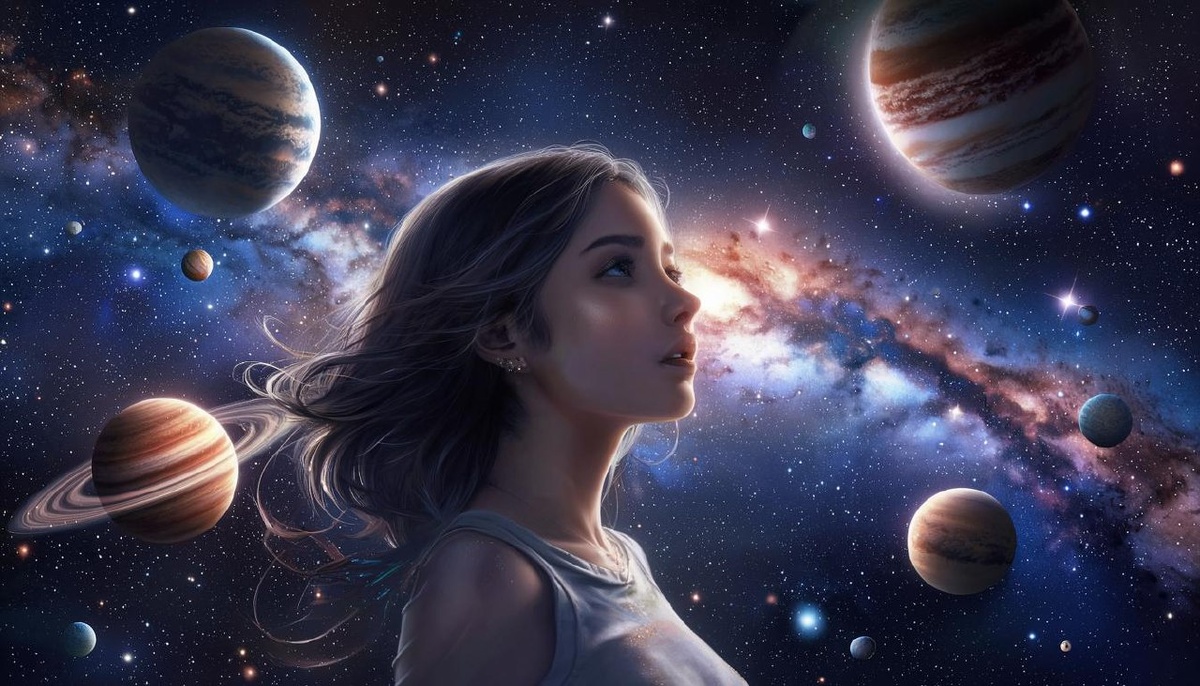 Планеты. Иллюстрация сгенерирована нейросетью