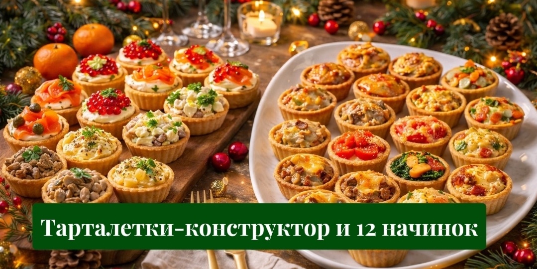 Праздник без суеты: тарталетки-конструктор и 12 начинок, которые всегда выручают