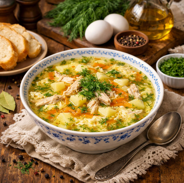 Куриный суп с яйцом рецепты от Дарики