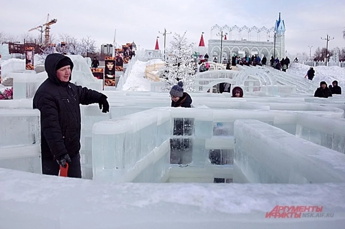    Ледовый городок «Путь к Оби» откроется на набережной в Новосибирске