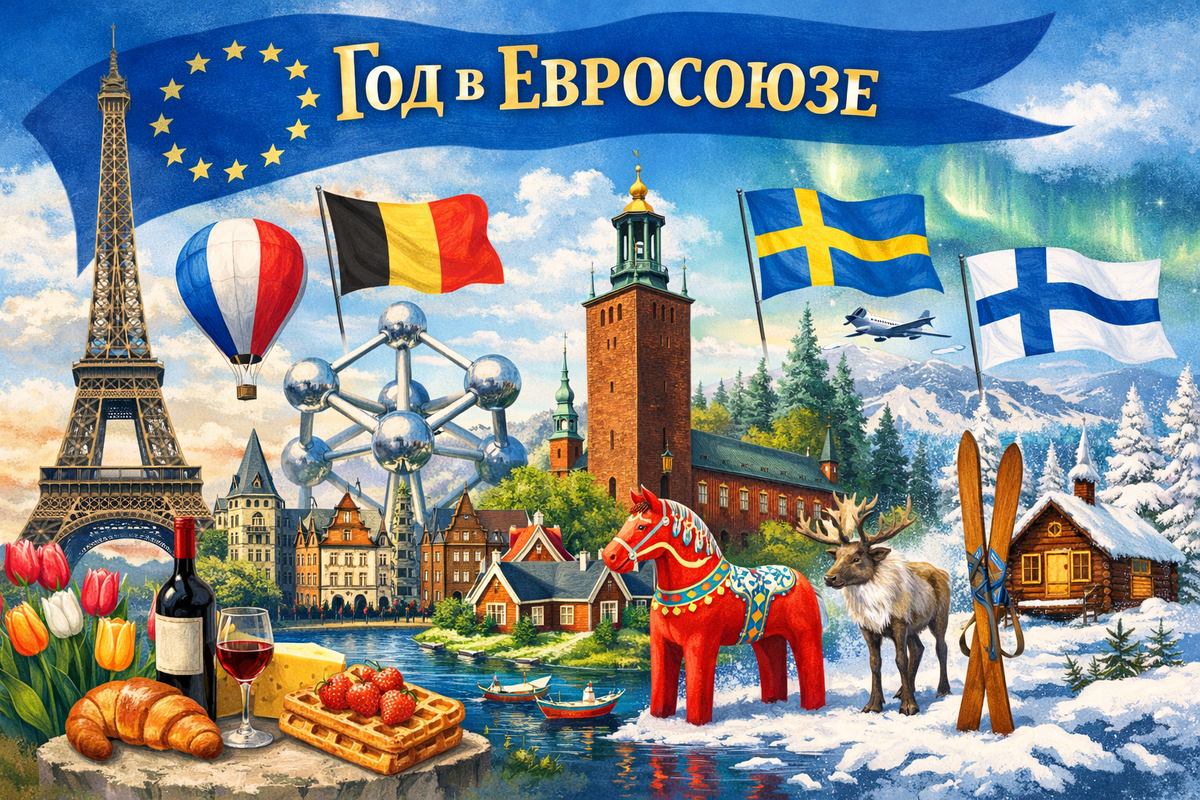 Франция, Бельгия, Швеция и Финляндия - в этих странах я побывал в первый месяц своей европейской эпопеи 