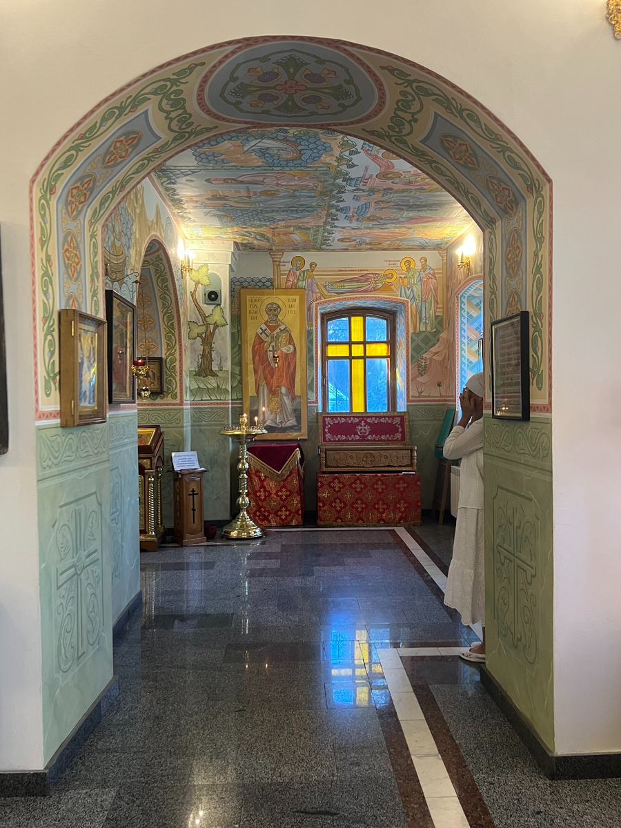 Частица мощей главы святого священномученика Климента, епископа Римского в Инкерманском Свято-Климентовском мужском монастыре