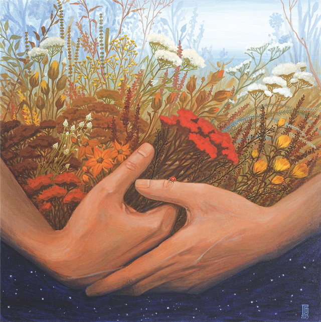 Ольга Горбунова. Над бездной (из серии Сотворение мира). 2023.