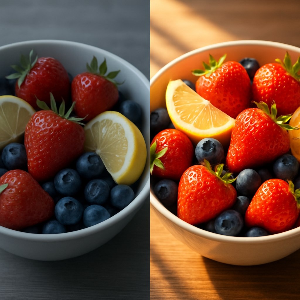 Разница в цвете в зависимости от индекс cri