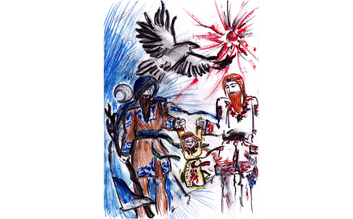 Авторская иллюстрация хозяйки блога, с подписью-псевдонимом С.Е.Ю.-Ч.Е.С.