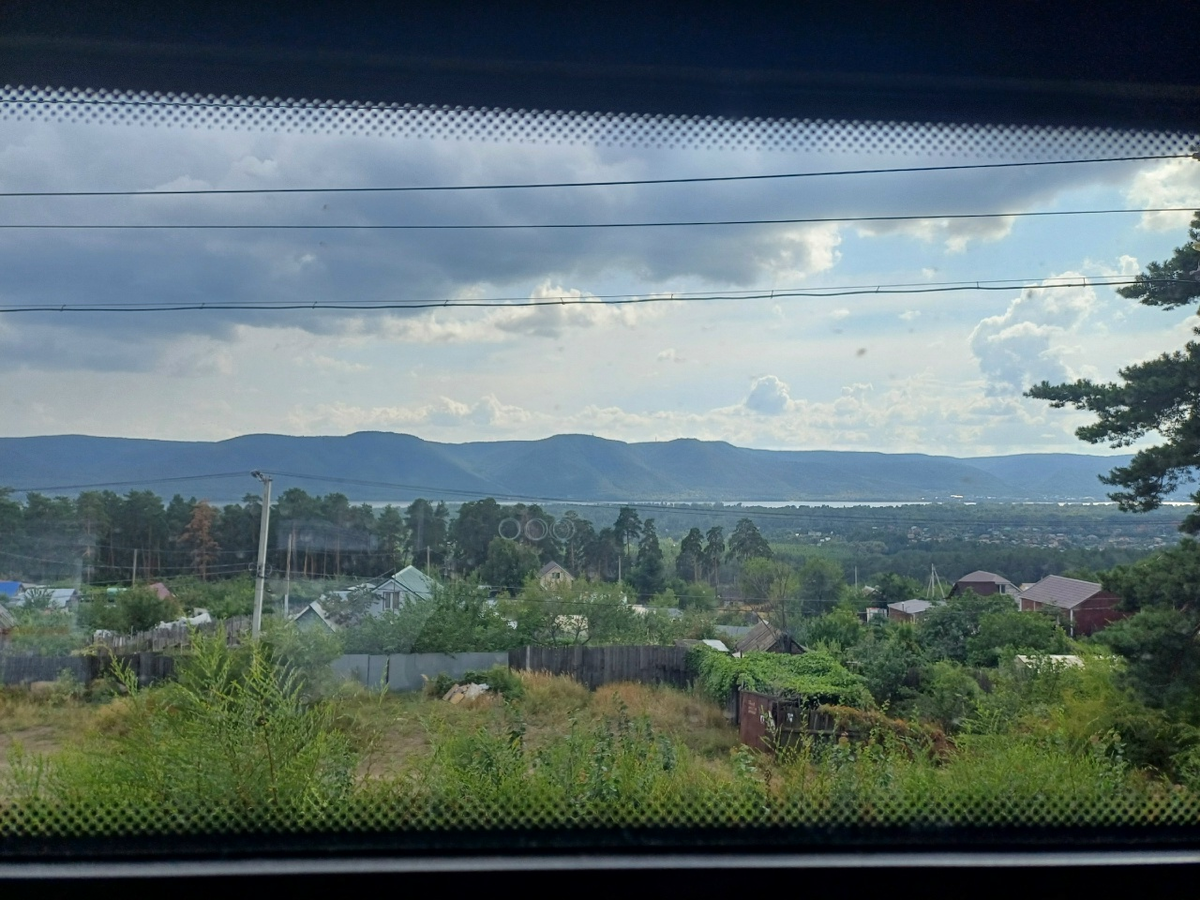 поездка в Самару, к генетику. Вид из окна электрички