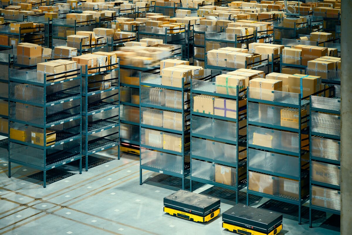 Роботизированный склад компании «Восток-Сервис».
Источник: Департамент транспорта Правительства Москвы, Ronavi Robotics