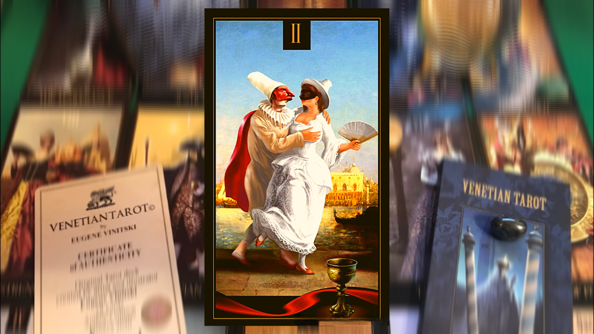 Двойка Кубков. Photo «Venetian Tarot» Eugene Vinitski