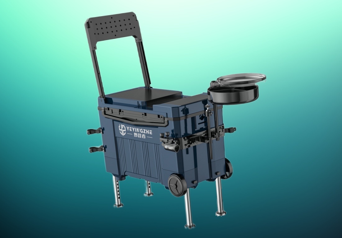 Многофункциональная мобильная рыболовная платформа-ящик. Вариант с колёсиками