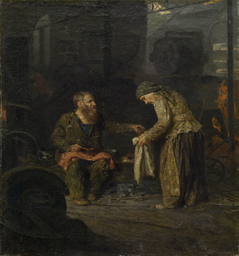 Бесплатный принудительный труд крепостных рабочих-рабов в имперской России на полотнах живописцев