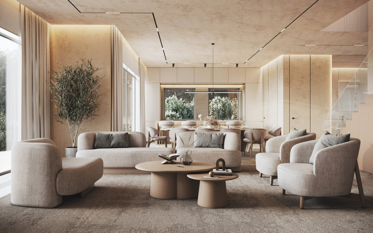 Современный лизайн интерьера под ключ от студии VPROEKTE