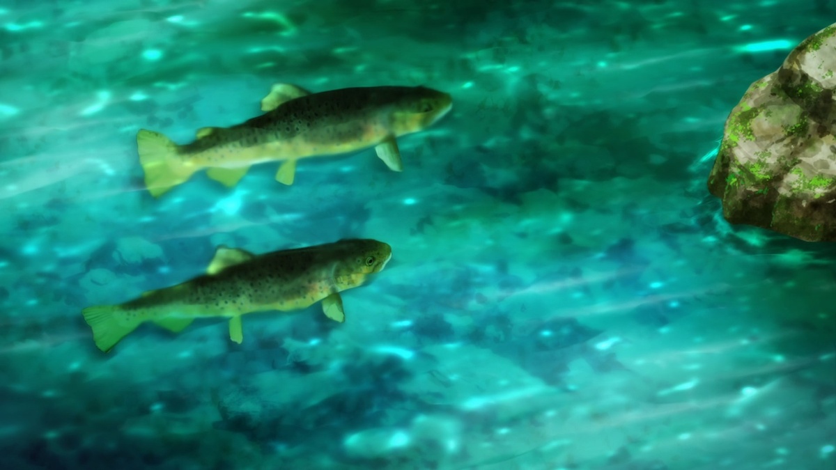 Милые рыбки. Компьютерная графика видна, но не пугает.