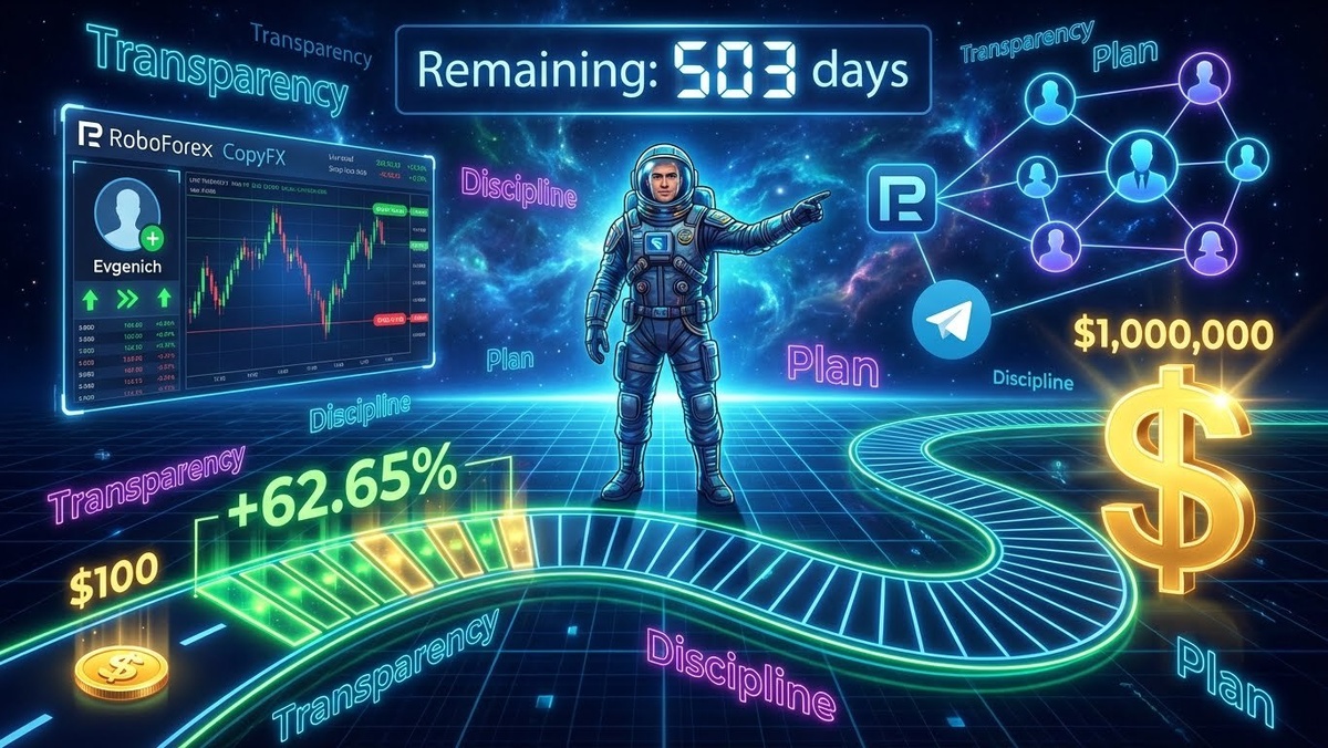 Как Евгенич идёт к миллиону: реальный эксперимент с $100 на RoboForex CopyFX