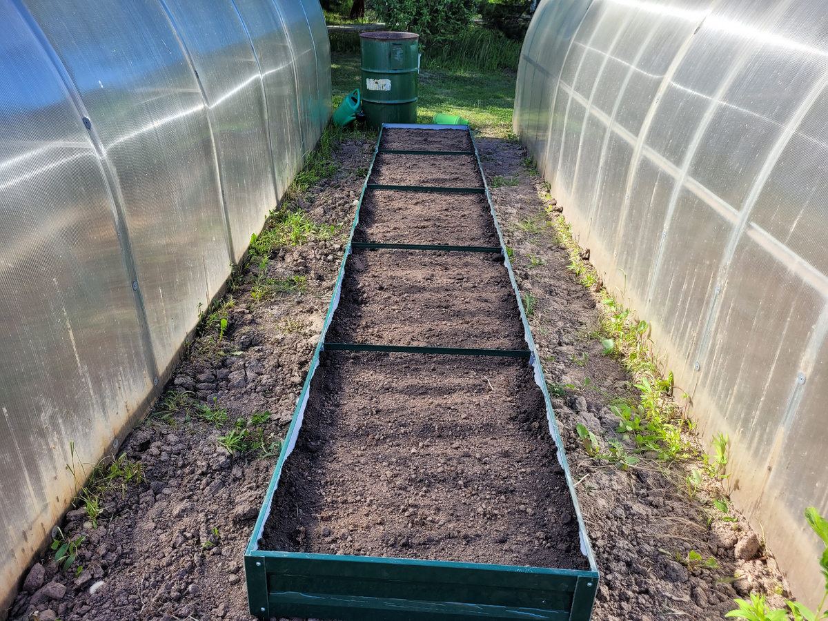 Оцинкованная грядка.