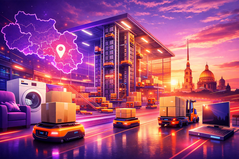 Склад Wildberries с роботами в Ленобласти