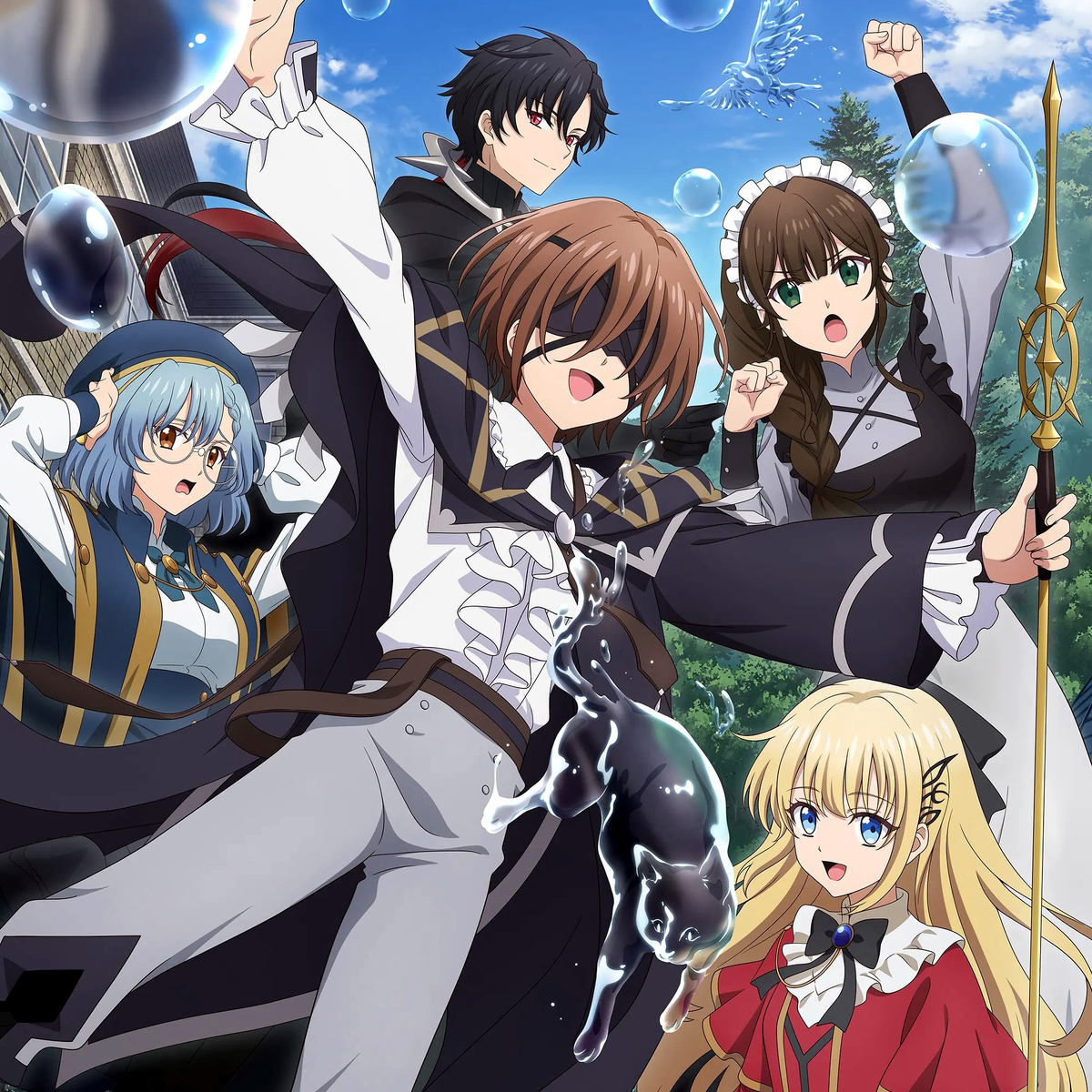     Главные персонажи аниме «Волшебник Кунон всё видит»