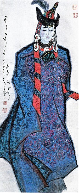 Хулан, иллюстрация из "Сокровенного сказания монголов"