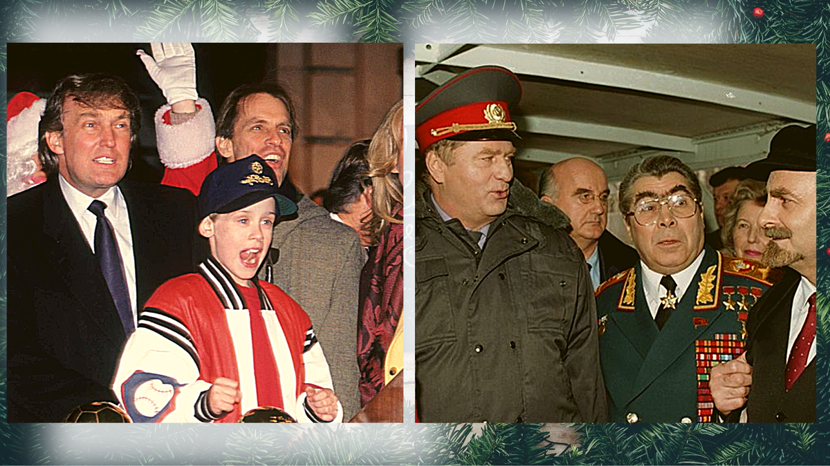 М.Калкин и Д. Трамп, В, Жириновский в фильме «Корабль двойников»