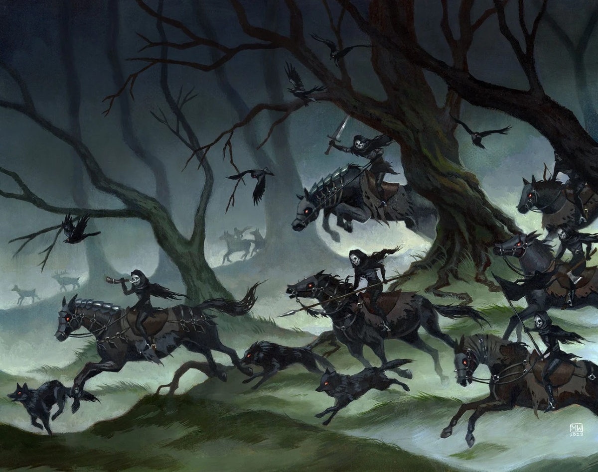 Дикая охота. Художница Megan Wyreweden.