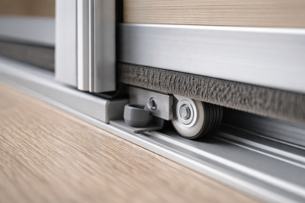 Фурнитура и направляющие определяют плавность хода и срок службы дверей.