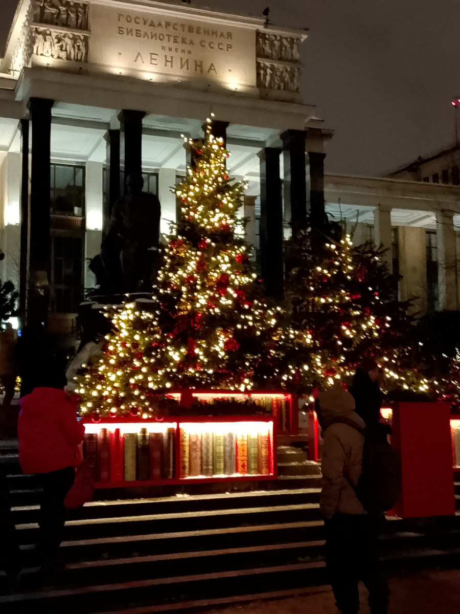 Библиотека  им Ленина. Ступени главного входа.