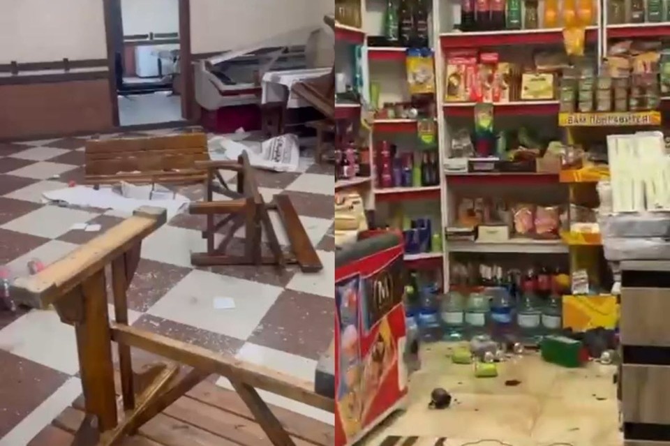    В соцсетях распространили видео погрома магазина в Дагестане. Фото: стоп-кадр видео соцсетей