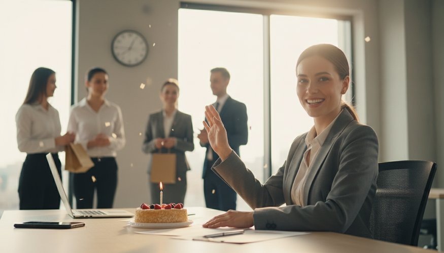 Ушла с работы пораньше в день рождения