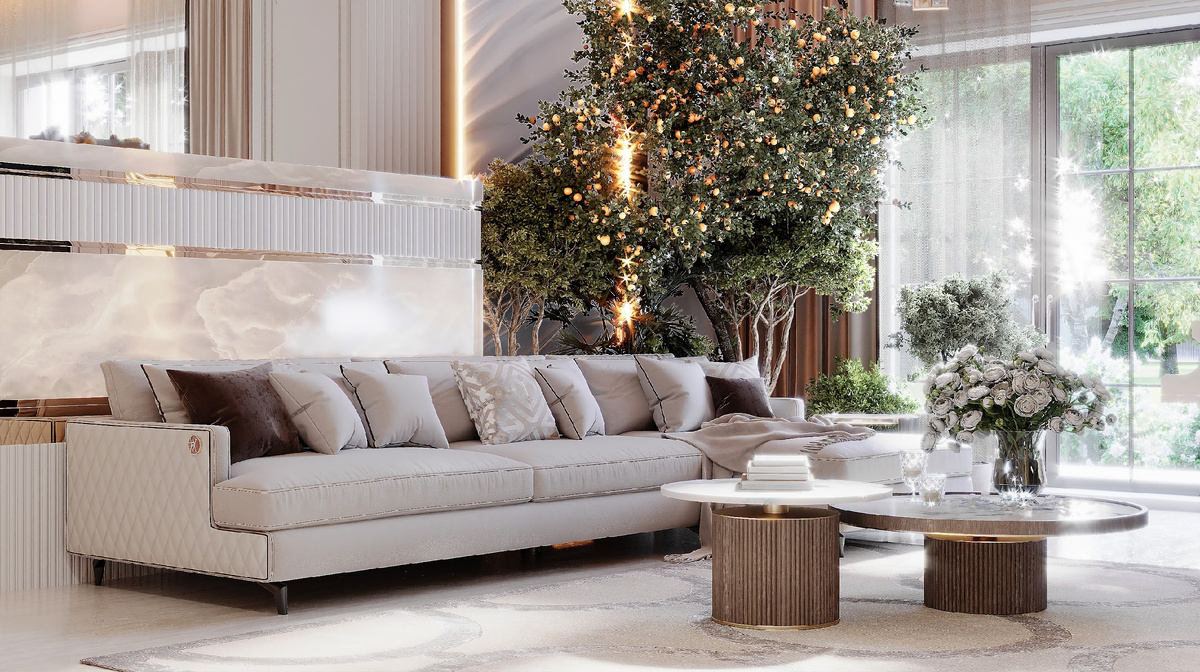 Дизайн в стиле современной классики, работа студии VPROEKTE