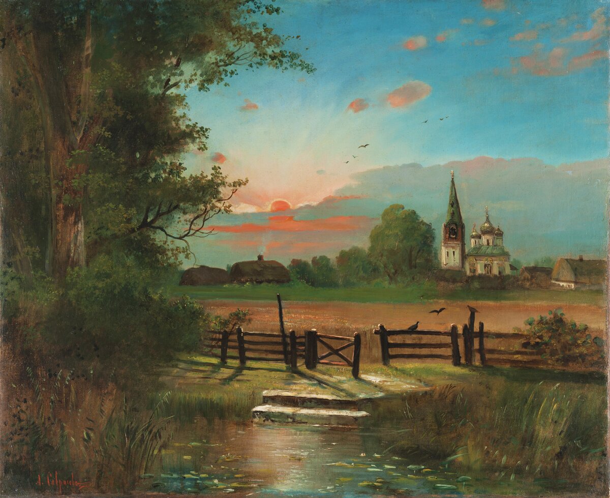 Алексей Саврасов. Закат. Середина–вторая половина XIX века © Ивановский областной художественный музей