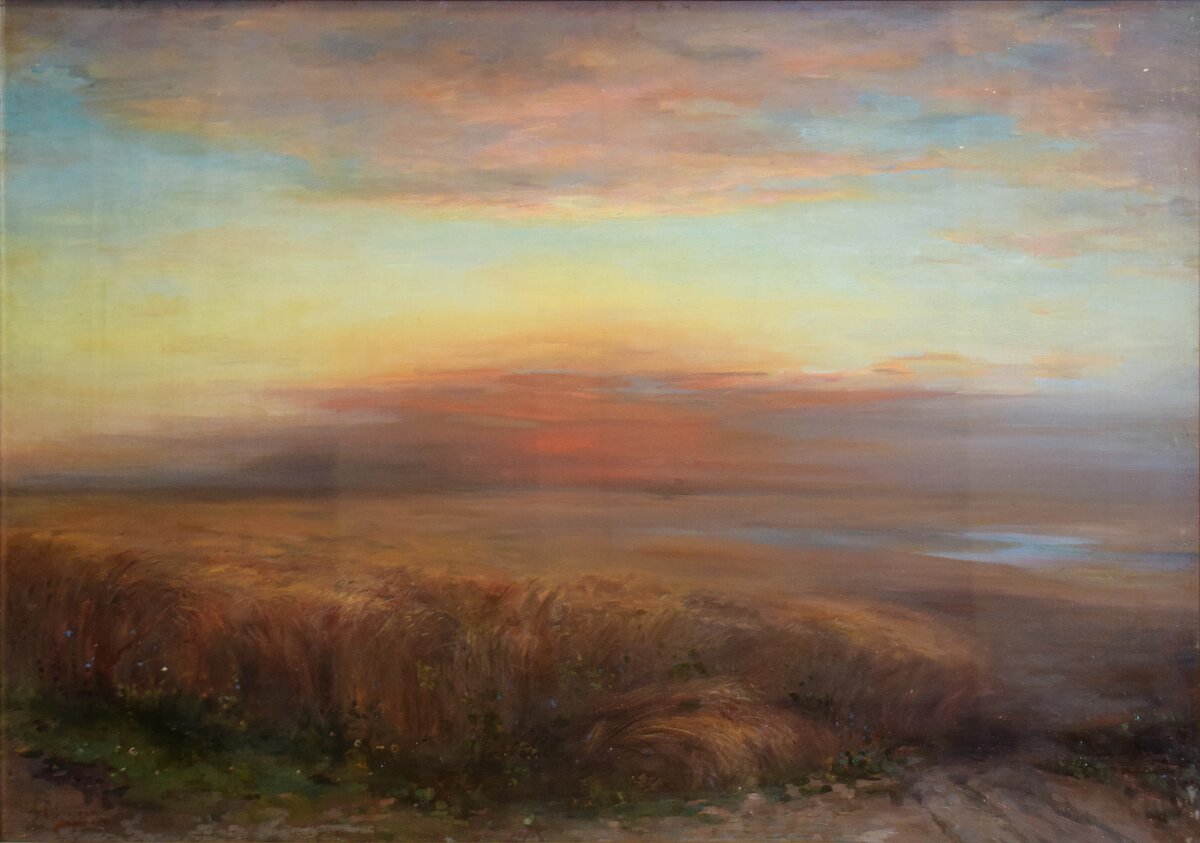 Алексей Саврасов. Закат. XIX век © Музейно-выставочный комплекс г.о. Люберцы