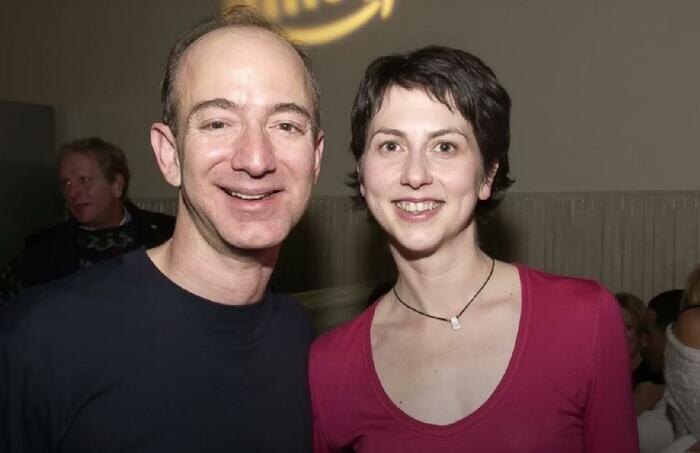 Джефф Безос с первой супругой Маккензи Скотт.