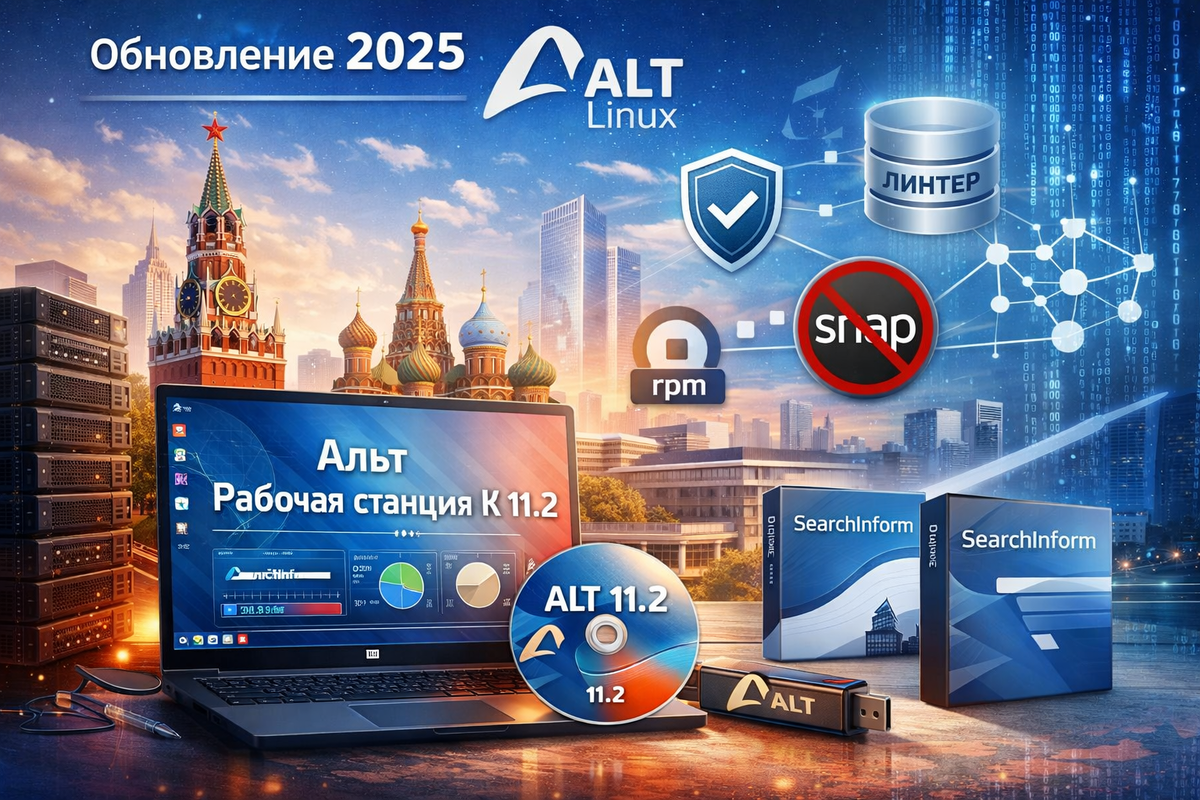 Альт Рабочая станция К 11.2: ключевое обновление ALT Linux для рабочих мест в конце 2025 года