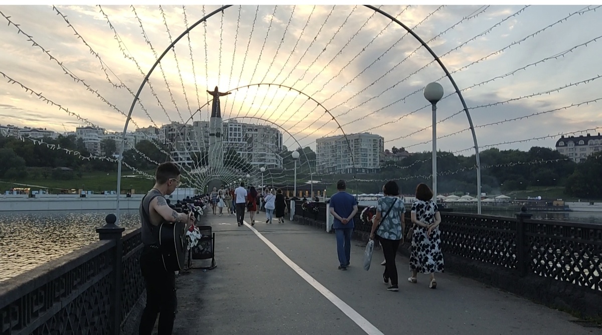 Фото автора. Чебоксары. Мост через залив. 