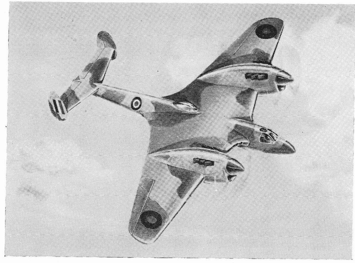 рисунок проекта дальнего сильно бронированного низковысотного истребителя-штурмовика Miles M.34 (S. E. Porter)