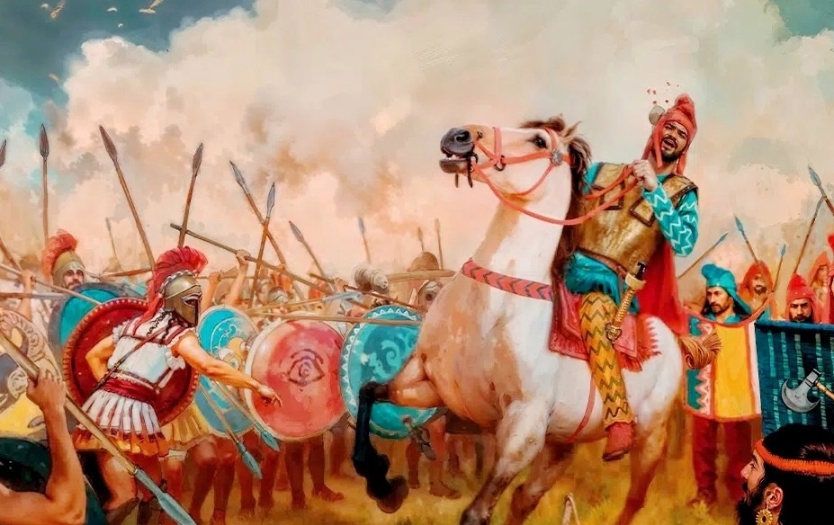 Смерть персидского полководца Мардония. Художник: Irene Cano Rodríguez