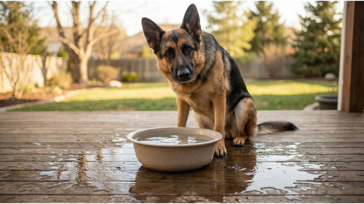 Собака пьёт воду в жару — нормально или тревожный сигнал? Когда стоит беспокоиться о здоровье питомца.