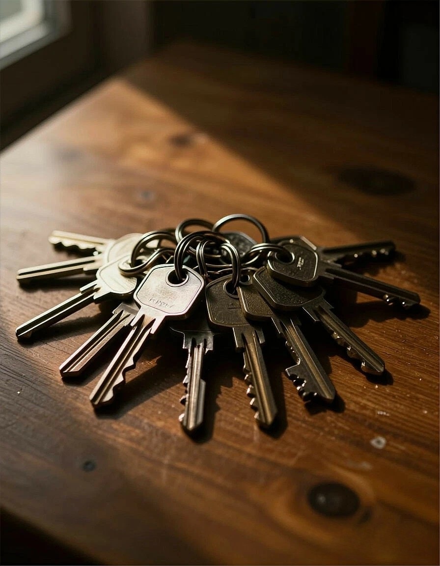 Связка ключей, ничего более, всё что дозволено