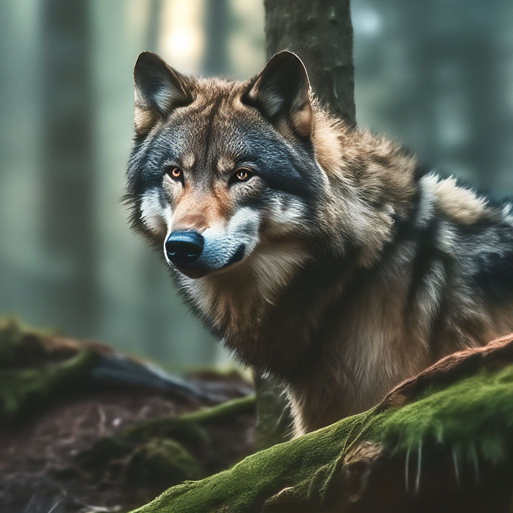 Притаившийся Лют (Волк) — покровитель 2026 года по славянскому календарю. Взято из открытых источников интернета. 