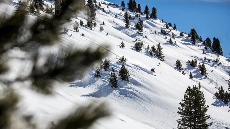     Зима. Снег в горах. Горные лыжи. CC0.