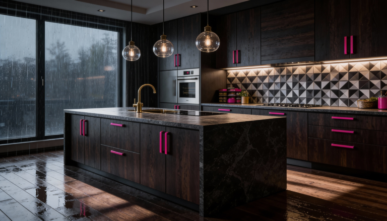    Островная кухня площадью 20 квадратных метров с продуманным дизайном. Александр