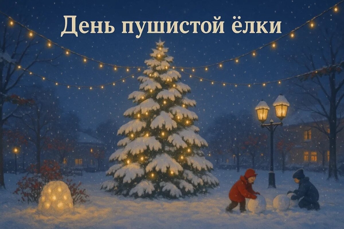    День пушистой ёлки — открытки
